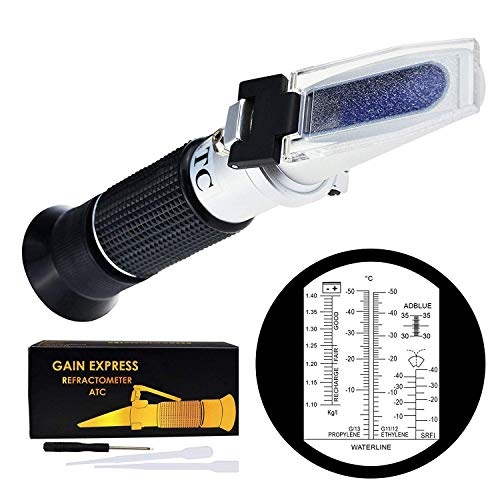 Gain Express 6-in-1 Automotive Car Refractometer ATC for Adblue/Antifreeze/Battery Acid/Windshield Fluid, Coolant Charge Specific Gravity Density Condition - Image 1