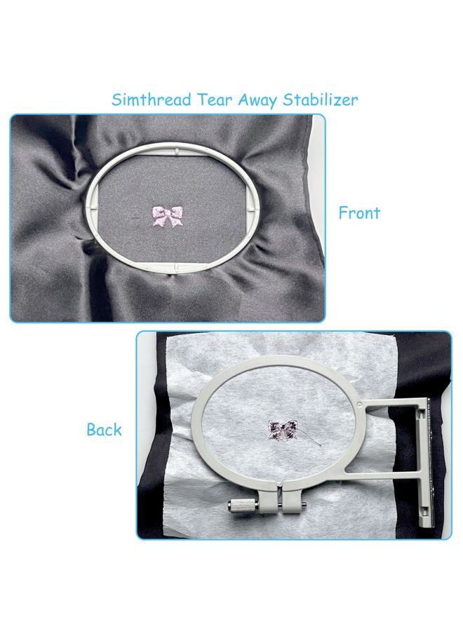 simthread Tear Away Embroidery Stabilizer Backing - 1.8 Ounces Medium Weight 10" x 25 Yards/Roll - Image 3