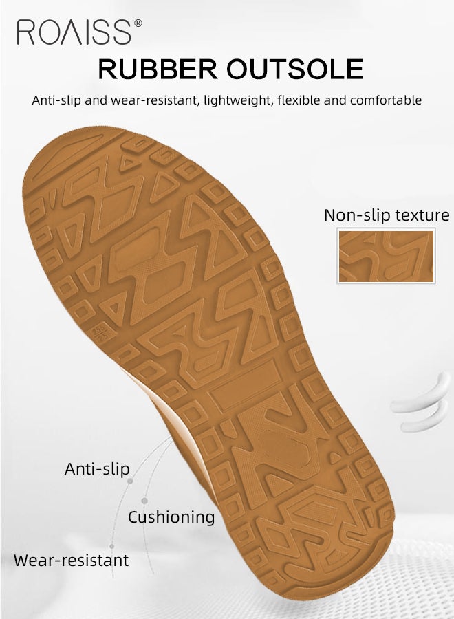 roaiss Men Stylish Low Top Sneakers, Lightweight Breathable Shoes for Men, Lace up Non Slip Sports Shoes, Shock Absorbing Athletic Shoes with Soft Lining, Suitable for Daily Wear and Outdoor Activities - Image 3