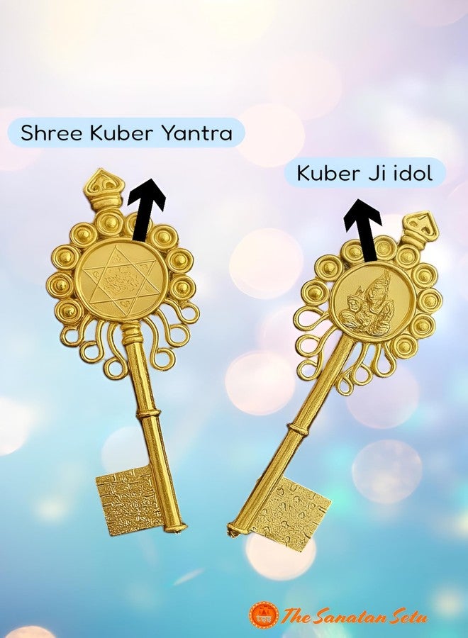 Emagnet Kuber Kunji Key for Money and Prosperity | Original Brass Vastu & Feng Shui Key | Wealth & Good Luck Symbol | Home & Office Décor | Ideal Gift | Pack of 1 - Image 5