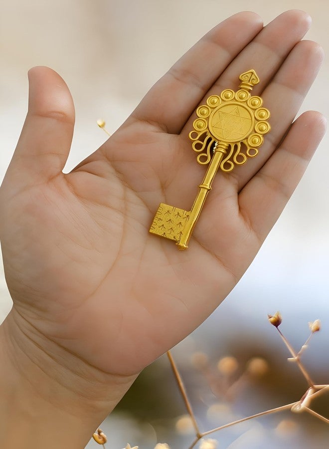 Emagnet Kuber Kunji Key for Money and Prosperity | Original Brass Vastu & Feng Shui Key | Wealth & Good Luck Symbol | Home & Office Décor | Ideal Gift | Pack of 1 - Image 3