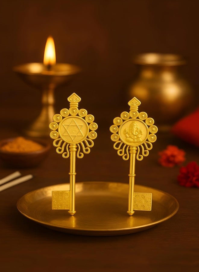 Emagnet Kuber Kunji Key for Money and Prosperity | Original Brass Vastu & Feng Shui Key | Wealth & Good Luck Symbol | Home & Office Décor | Ideal Gift | Pack of 1 - Image 4