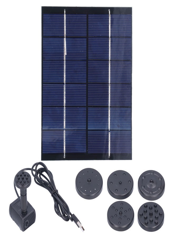 2W Solar Fountain with Panel Water Pump Solar Panel Kit for Outdoor Landscape Pond Decor - Image 5
