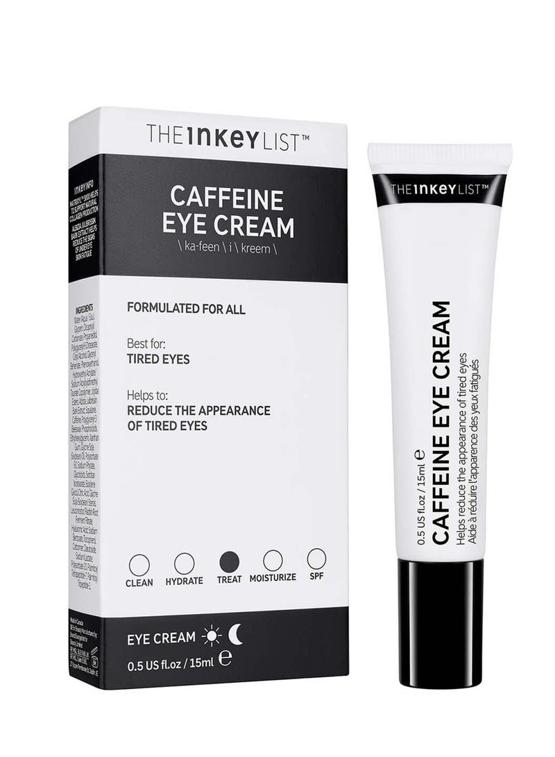 The INKEY List List Caffeine Eye Cream Helps Dark Circles and Tired Eyes 15ml - Image 1
