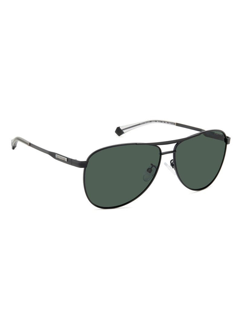Polaroid Men's Polarized Pilot Shape Stainless Steel Sunglasses Pld 2160/G/S/X Green 50 - Lens Size: 50.4 Mm - Mtt Black - Image 2