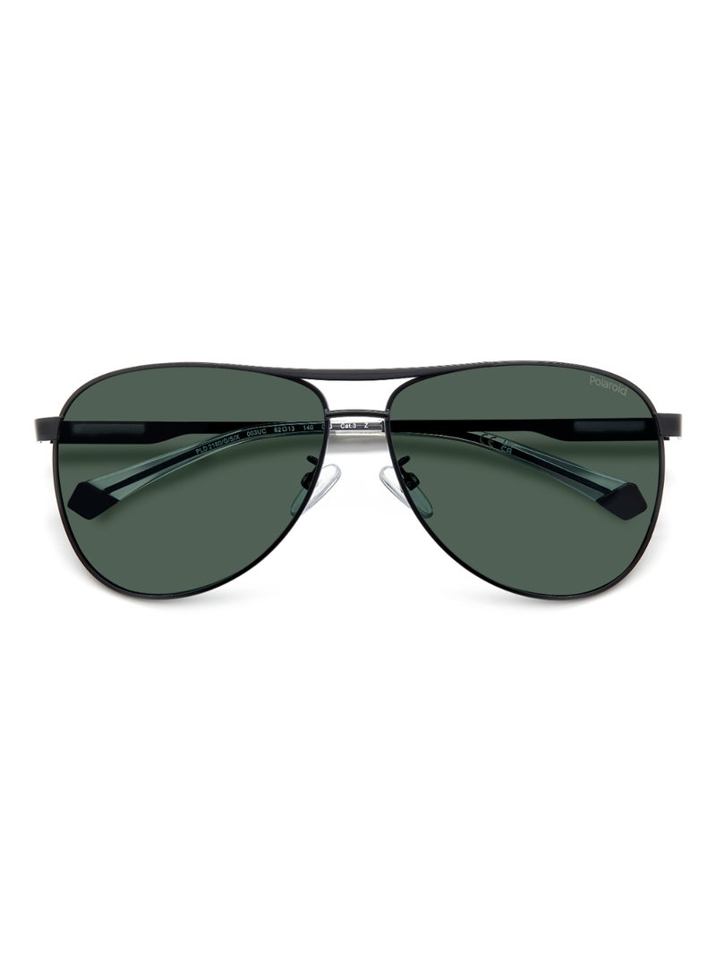 Polaroid Men's Polarized Pilot Shape Stainless Steel Sunglasses Pld 2160/G/S/X Green 50 - Lens Size: 50.4 Mm - Mtt Black - Image 4