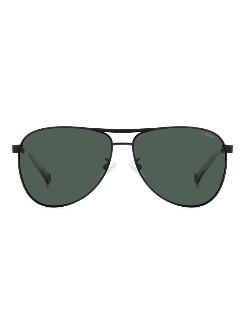 Polaroid Men's Polarized Pilot Shape Stainless Steel Sunglasses Pld 2160/G/S/X Green 50 - Lens Size: 50.4 Mm - Mtt Black - Image 3
