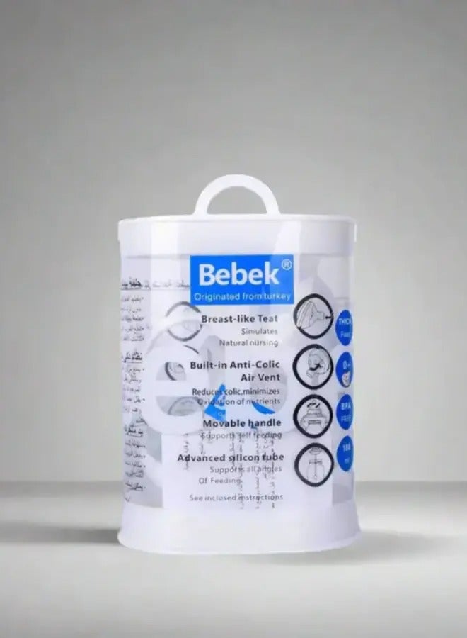 Bebek Natural Feeling Anti-Colic Baby Bottle, BPA free, 240/180ml, all nipple sizes