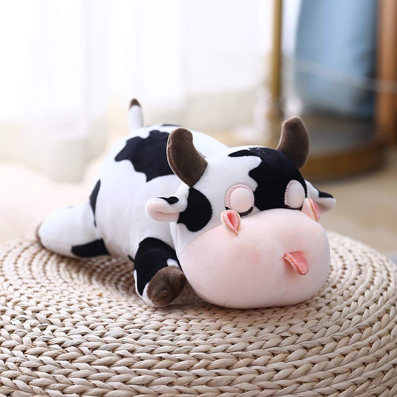 Jensquaify Cow Stuffed Animals  Cute Cow Plush Pillow Toy Cow Plushie Throw Pillow Gifts for Kids  11.8"" - Image 3