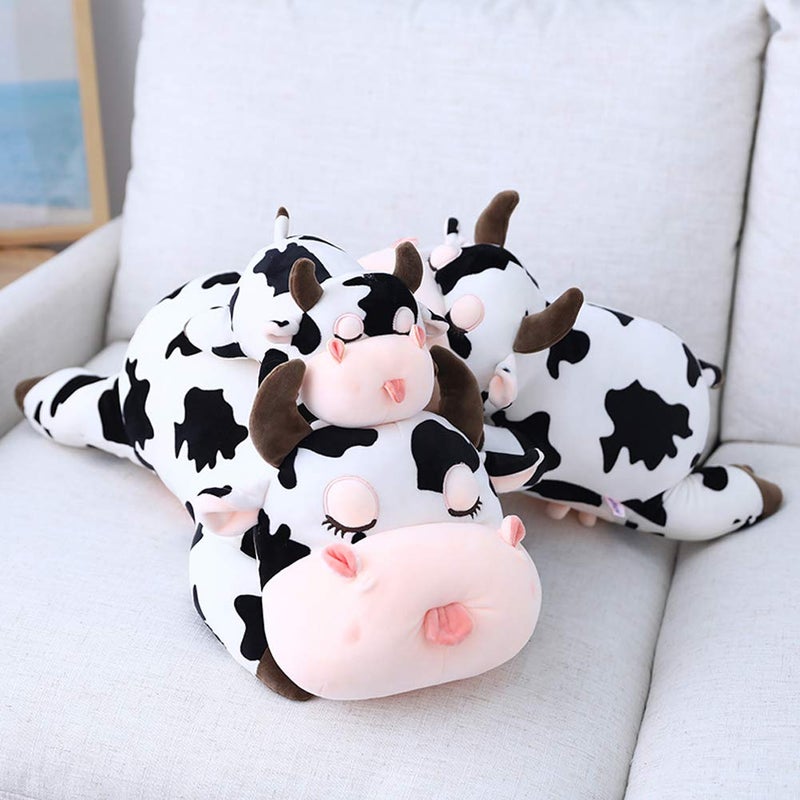 Jensquaify Cow Stuffed Animals  Cute Cow Plush Pillow Toy Cow Plushie Throw Pillow Gifts for Kids  11.8"" - Image 5