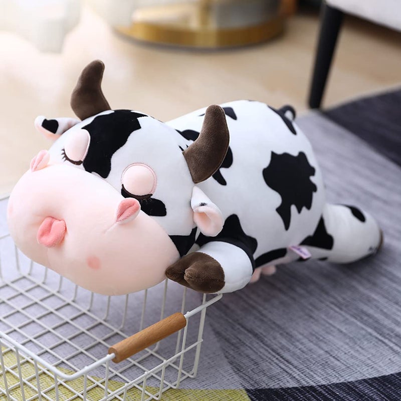 Jensquaify Cow Stuffed Animals  Cute Cow Plush Pillow Toy Cow Plushie Throw Pillow Gifts for Kids  11.8"" - Image 2