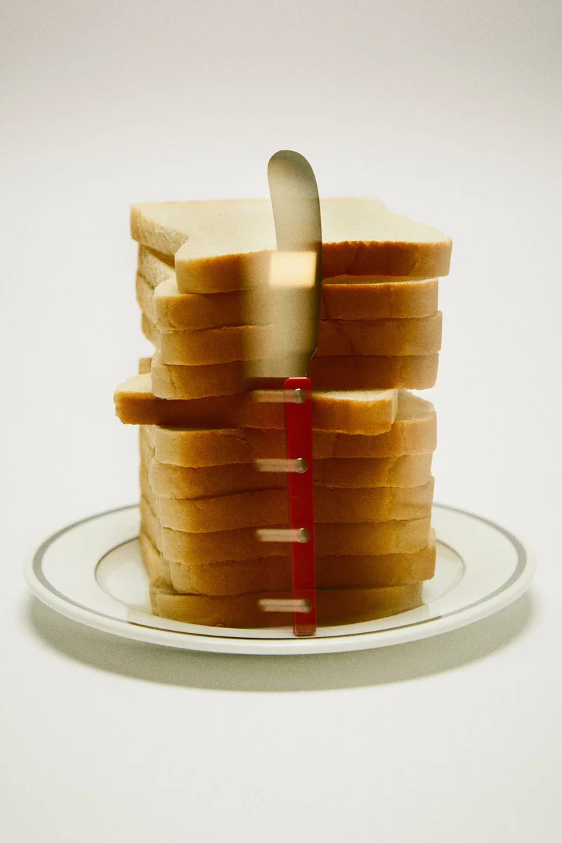 اتش اند ام سكين تقطيع الزبدة من الستانليس ستيل - عبوة من قطعتين