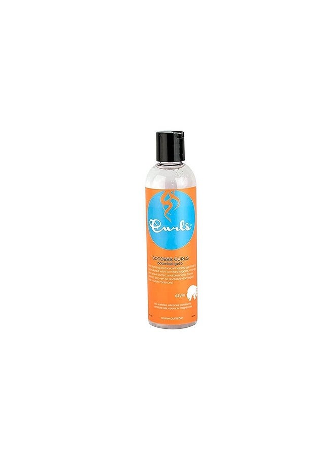 Curls Curls Goddess Botanical Gel - Fights Frizz & Defines Great For Humid Climates - Set and Keep Hair In Place - No Sulfates or Parabens - For All Types, 8 Fl Oz  - Image 1