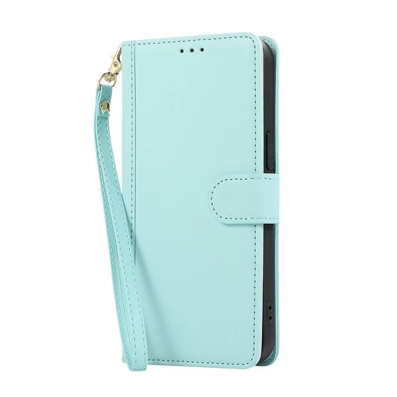 Phone Case | Card Holder | Drop Protection | Shockproof Cover for Samsung Galaxy S23 Ultra | Blue Leather Texture - Image 1
