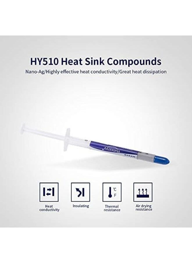 BAGGRA Pedkit Thermal Grease Cpu Vga Led Chipset Silicone Plaster For All Coolers Hy510 2 Pieces Grey  - Image 2