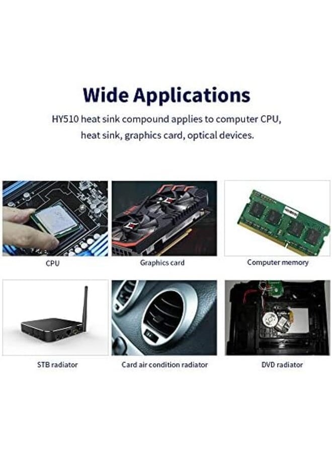 BAGGRA Pedkit Thermal Grease Cpu Vga Led Chipset Silicone Plaster For All Coolers Hy510 2 Pieces Grey  - Image 4