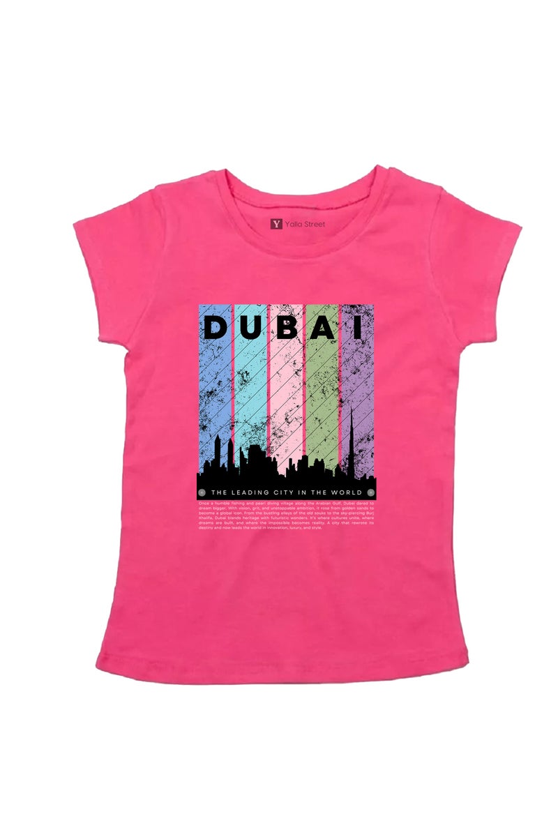 شارع يو Yoo Street تيشيرت رسومات دبي للنساء أنيق ومريح للاستخدام اليومي  - Image 1