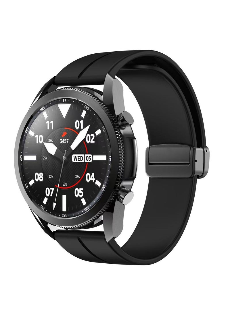 دكينج هواوي ووتش حزام سيليكون ل GT5 / GT4 / GT3 / GT2 / GT1 ، ساعة رياضية سيليكون قابلة للتعديل للرجال والنساء مع سوار معصم بديل / أسود - Image 1