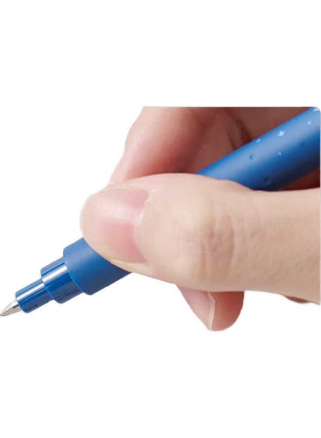 Kaco Good Retractable Pen 0.5Mm Gel Pen Stylish Signature Pen For Students' Exams And Practice, Quick-Drying Large Capacity Smooth Click Pen Exam Pen Starry Sky Series (6-Pack) - Image 3