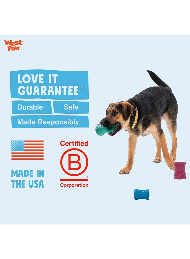 ويست باو لعبة مضغ الكلاب WEST PAW Funnl - ألعاب تفاعلية للكلاب - لعبة قابلة للملء بقطع مضغ Earth Animal No-Hide - كبيرة 4.25 بوصة باللون الأحمر الاستوائي | صنع في الولايات المتحدة الأمريكية - Image 5