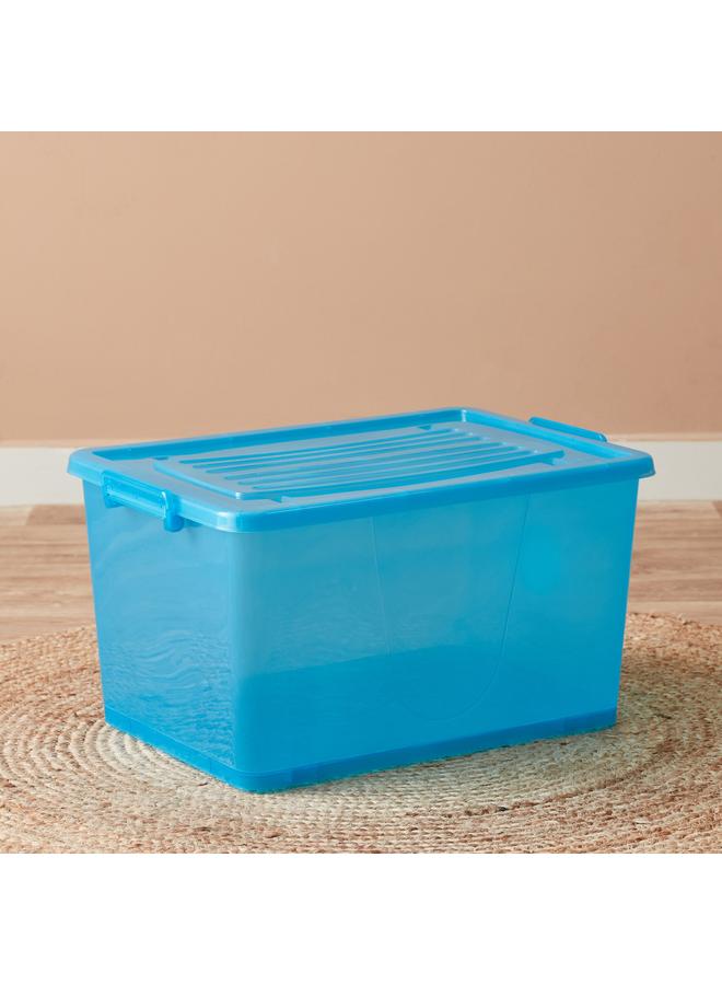 Home Box Rolling 55 L Storage Box with Wheels and Lid - 56x39x31.5 cm - Image 1