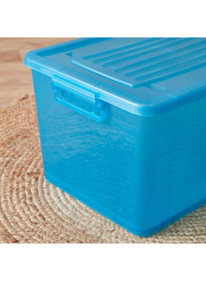 Home Box Rolling 55 L Storage Box with Wheels and Lid - 56x39x31.5 cm - Image 3