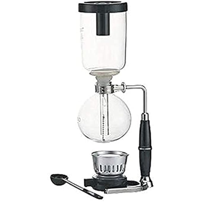 Hario Technica 5 Cup Coffee Syphon  600Ml Heatproof Borosilicate Glass Vacuum Brewer With Alcohol Burner Rich Flavor Perfect For Home  Caf Brewing - Image 1