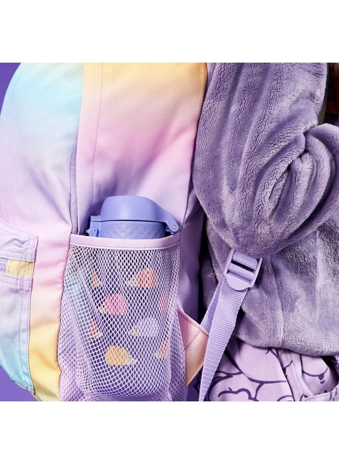 ion8 Ion8 Small Water Bottle, 350 ml/12 oz, Leak Proof, Easy to Open, Secure Lock, Dishwasher Safe, BPA Free, Carry Handle, Hygienic Flip Cover, Easy Clean, Odor Free, Carbon Neutral, Purple, Hedgehog  - Image 5