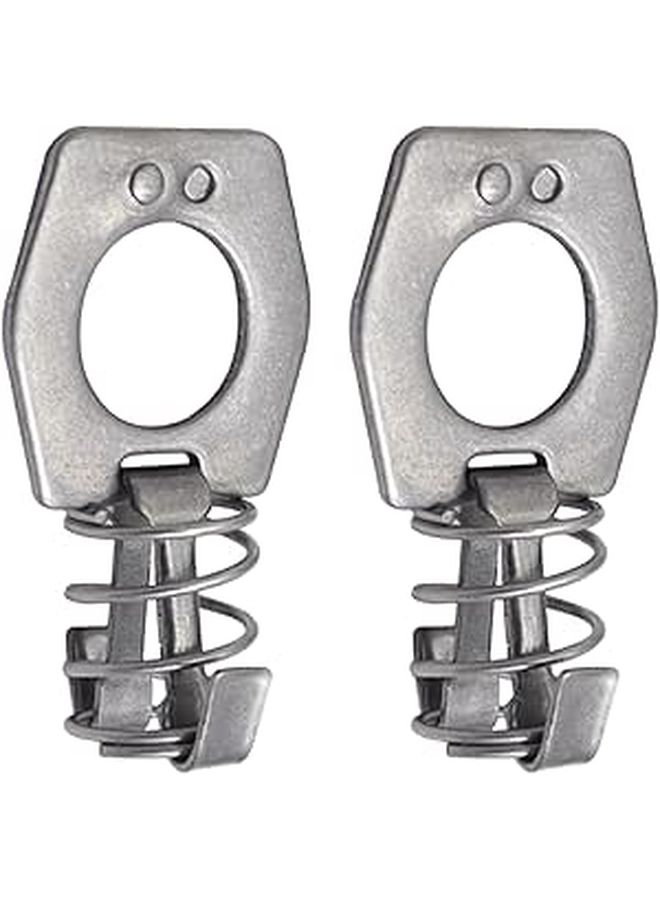 Stainless Steel Trailer Water Heater Door Latch Fastener 2 Pack Easy Install Silver - Image 1