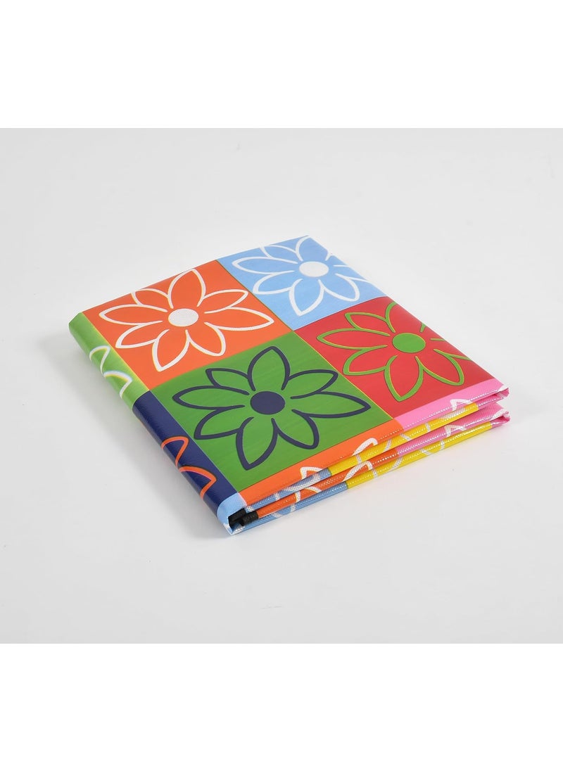 Webring Webring Waterproof Multi Flower Rangoli Printed Plastic Sheet Single BedBaby Adult Waterproof Protection Sheet for Mattress 72 Inches x 36 Inches6 feet x 3 feet  - Image 5