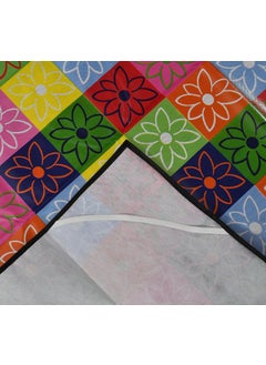 Webring Webring Waterproof Multi Flower Rangoli Printed Plastic Sheet Single BedBaby Adult Waterproof Protection Sheet for Mattress 72 Inches x 36 Inches6 feet x 3 feet  - Image 2
