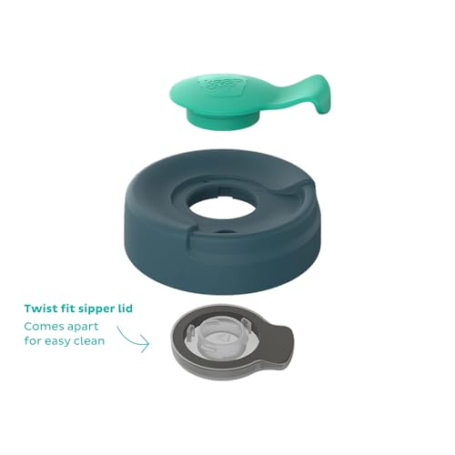 KeepCup Traveller, Reusable Travel Mug - Vacuum Insulated Stainless Steel Cup with Leakproof Sipper Lid - 16oz/454ml - Calenture - Image 3