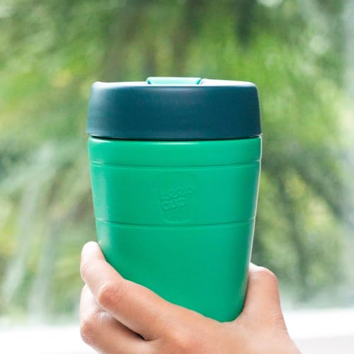 KeepCup Traveller, Reusable Travel Mug - Vacuum Insulated Stainless Steel Cup with Leakproof Sipper Lid - 16oz/454ml - Calenture - Image 2