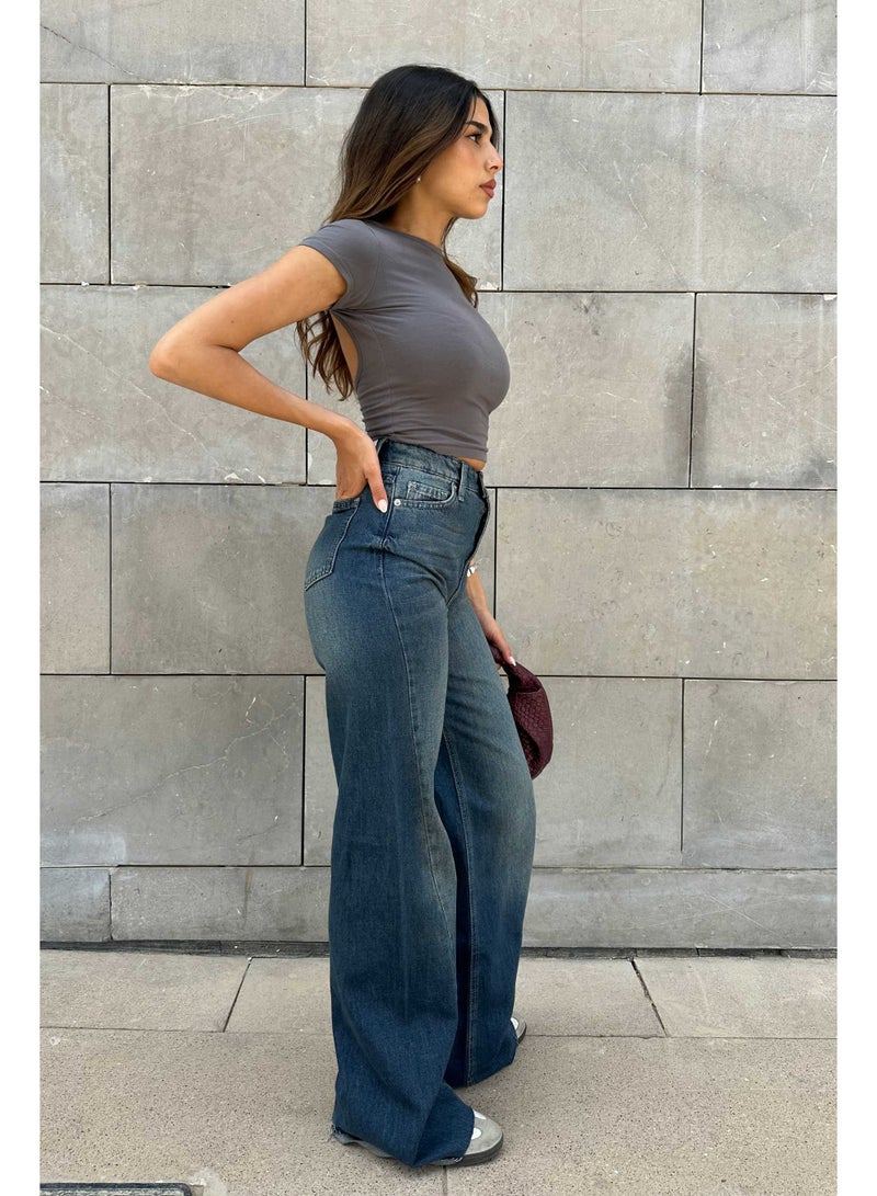 CIZARO Baggy - High-Waist Midnight Vintage Jeans  - Image 3