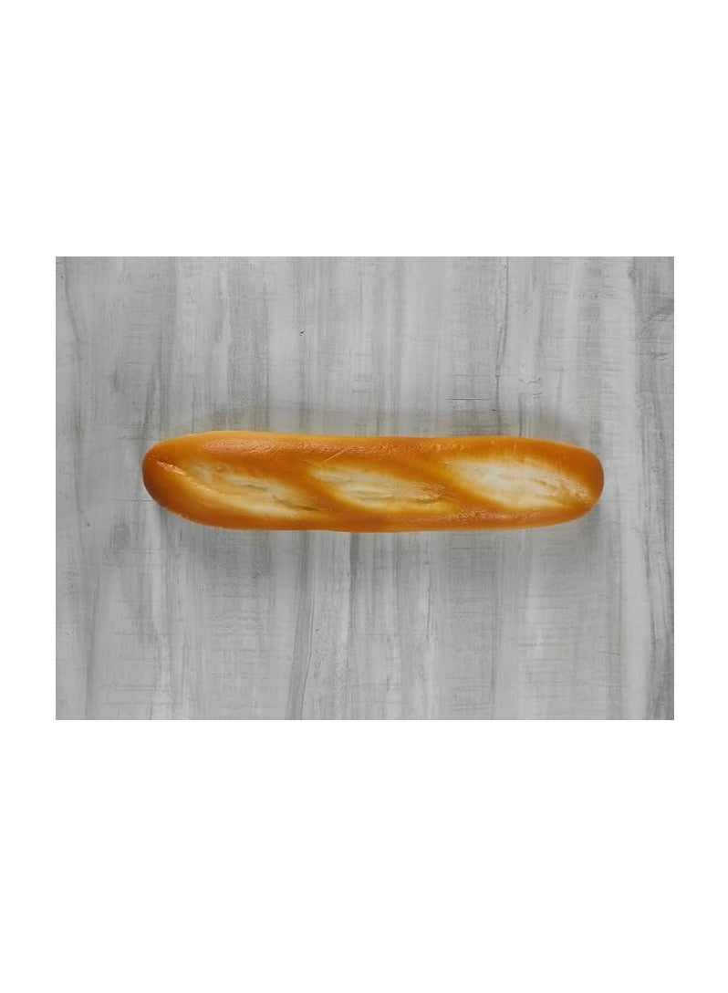 Real 3D Resin House Accessories Foods Freeze Magnets Sticker Refrigerator, Magnet Sticker Fake Bread Shapes, Slice Toast French Bread Fino, Batee and Patty Fridge Sticker Refrigerator (French Bread) - Image 2
