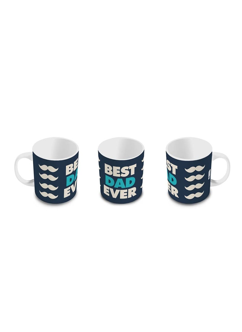 Indigifts - Indigifts Cushion Cover with Filler & Coffee Mug | Best Dad Ever Printed | Gift for Father,Birthday Gift for Papa, Grandfather, Father, Cushion for Car, Gift for Daddy(Blue) - Image 1