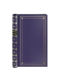 Spiral Bound Photo Album 300 Bi-Directional Memo Pockets Hold 4x6 Photos, Bay Blue