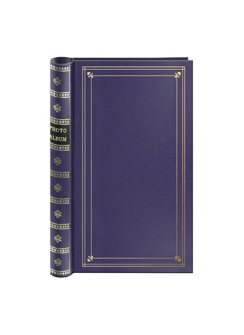 Spiral Bound Photo Album 300 Bi-Directional Memo Pockets Hold 4x6 Photos, Bay Blue