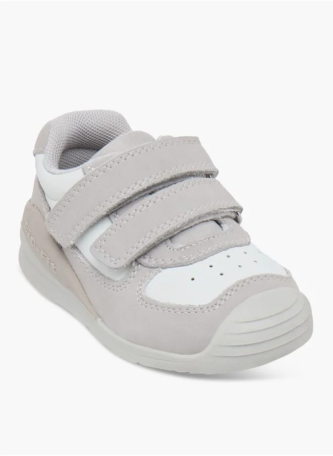 Barefeet Textured Sneakers with Hook and Loop Closure
