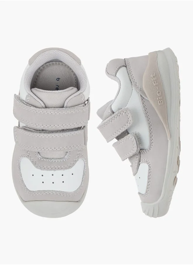 Barefeet Textured Sneakers with Hook and Loop Closure
