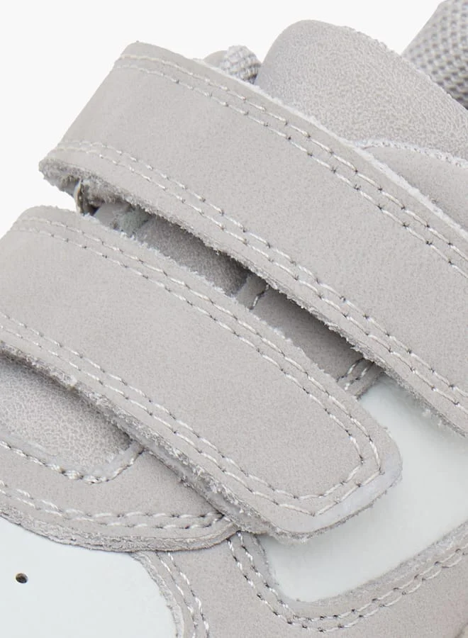 Barefeet Textured Sneakers with Hook and Loop Closure
