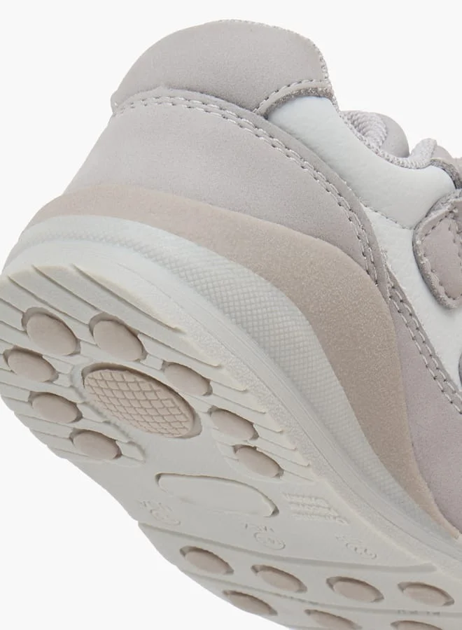 Barefeet Textured Sneakers with Hook and Loop Closure