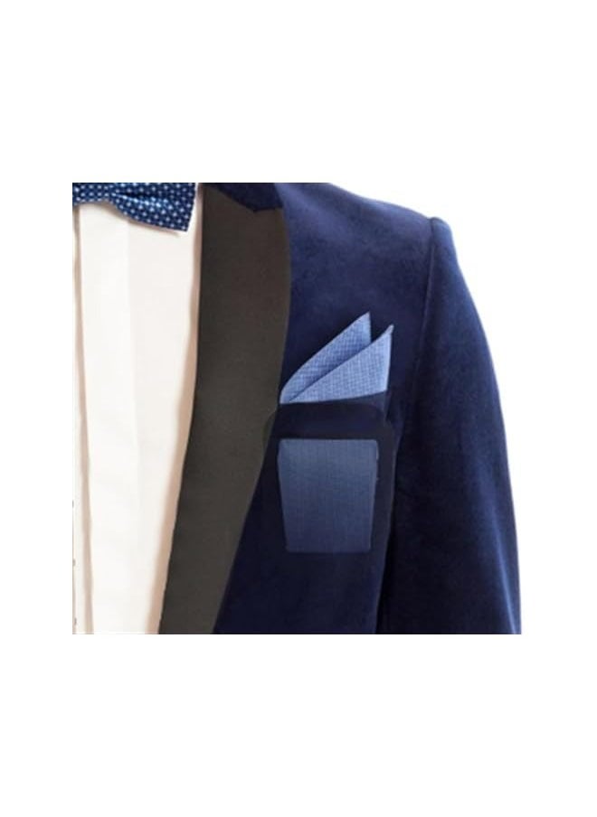 The White Shop - 3pcs, Men's Pocket Square Holder, Best Accessories for Suits, Tuxedos, Jackets, Dinner Jackets, - Image 1