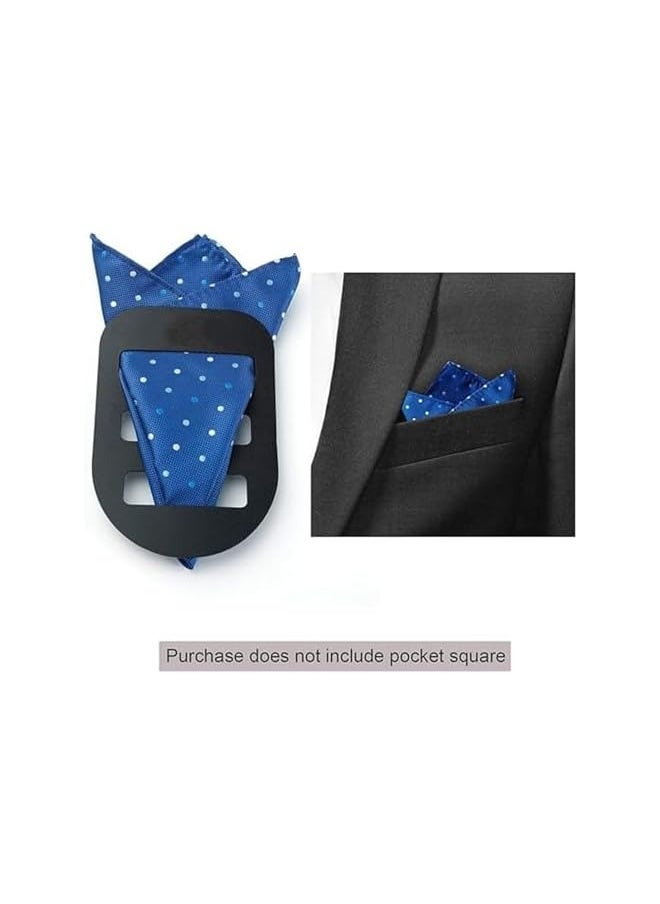 The White Shop - 3pcs, Men's Pocket Square Holder, Best Accessories for Suits, Tuxedos, Jackets, Dinner Jackets, - Image 1