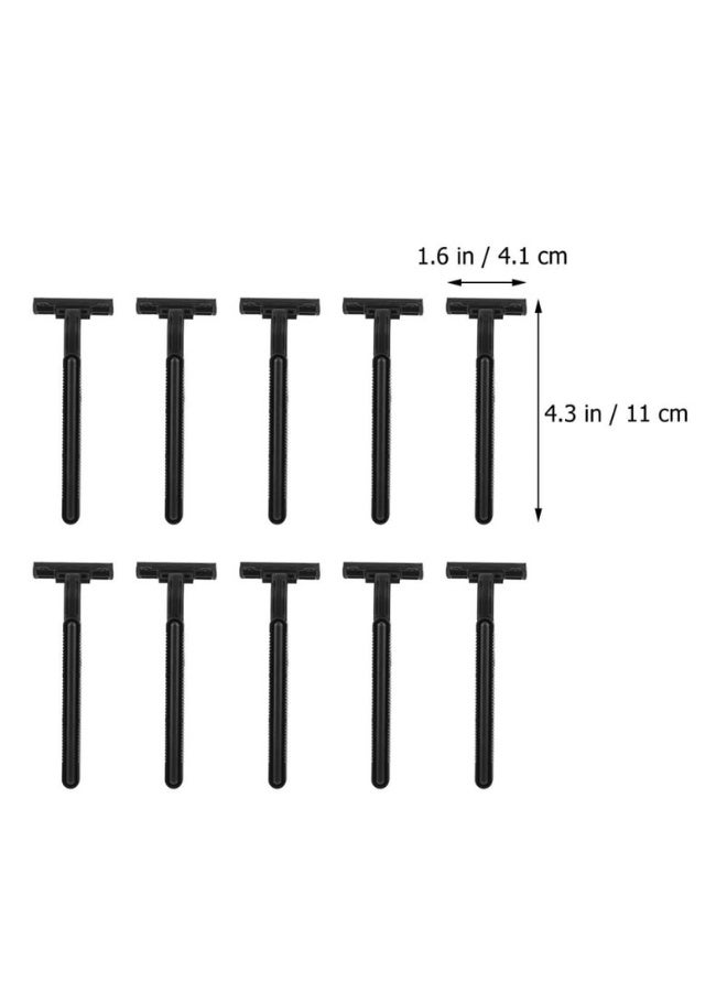 Western Mountains 10pcs Disposable Carbon Steel Hair Trimmer Razors for Men Women Sensitive Skin - Image 3