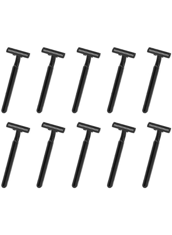 Western Mountains 10pcs Disposable Carbon Steel Hair Trimmer Razors for Men Women Sensitive Skin - Image 2