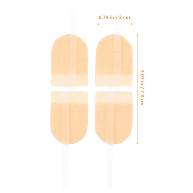 3 Pcs Skin Tone Zip Closure Strips Adhesive Bandages 70mm X 22mm for Outdoor First Aid Wound Closure - Image 5