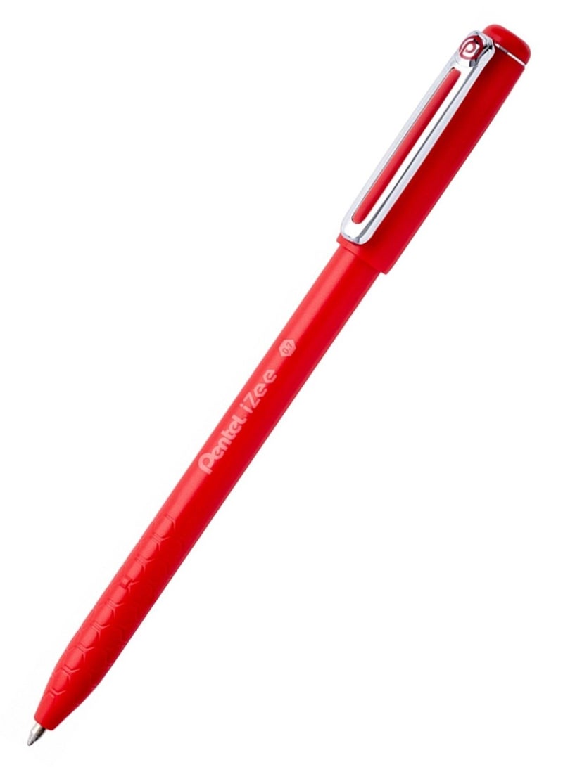 Pentel 4-Piece Izee Ballpoint Pen 0.7mm Tip Red Ink - Image 2