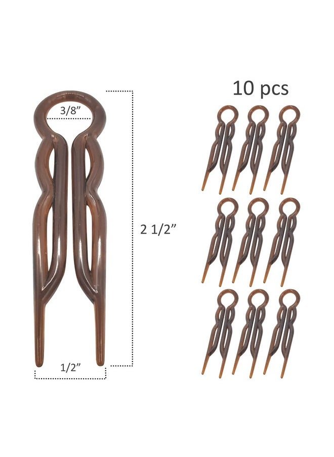 Good Hair Days Hair Pins Plastic U Shaped Magic Grip Hairpins Strong Durable Pins For Fine Thick & Long Hair Hair Styling Accessories Set Of 20 (Tortoise Shell)  - Image 2