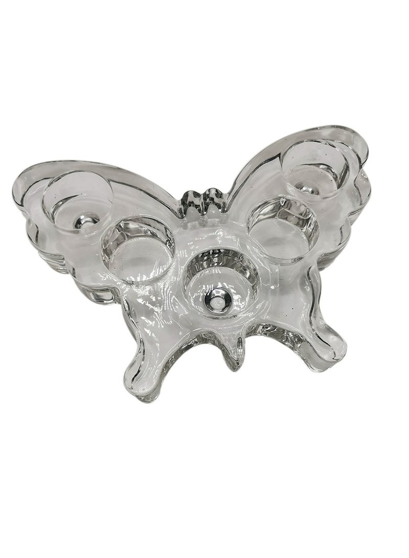 asmat Decorative Butterfly Candle Holder – 5 Slot Tea Light Display for Special Days  - Image 3